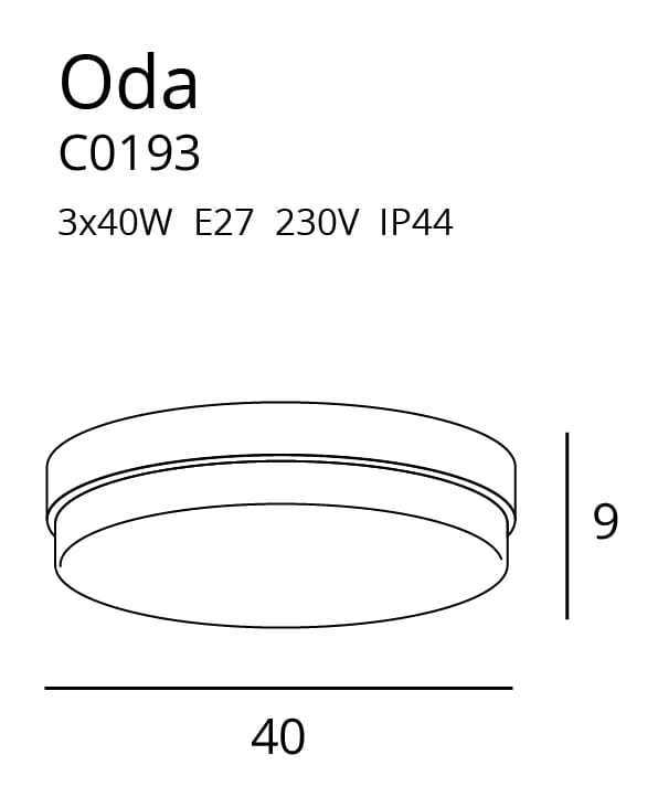 Vorschau Plafon Max Light Oda C0193 biały 3xE27 40 cm metal szkło mleczne Plafon Max Light Oda C0193 biały 3xE27 40 cm metal szkło mleczne