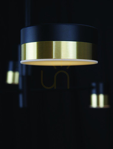 Prüfen Pendelleuchte Max Light Puma P0404 4-flammig Gold Schwarz LED 82 cm