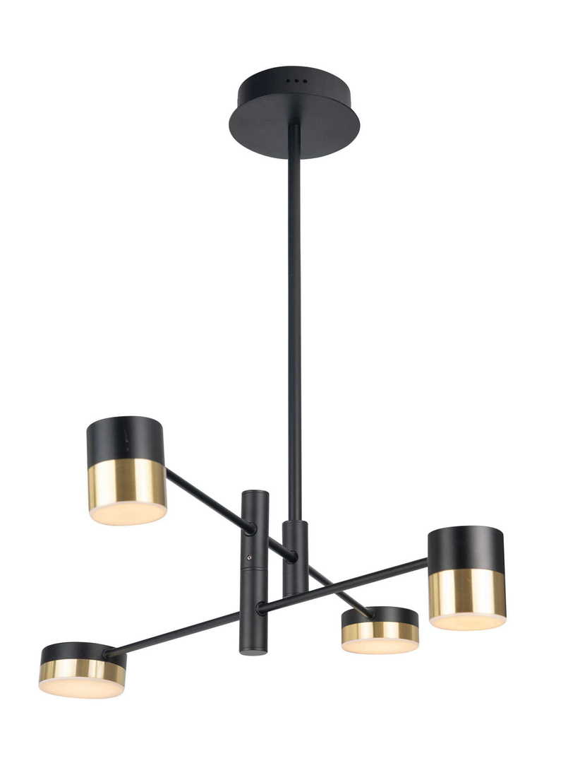 Prüfen Pendelleuchte Max Light Puma P0404 4-flammig Gold Schwarz LED 82 cm Pendelleuchte Max Light Puma P0404 4-flammig Gold Schwarz LED 82 cm