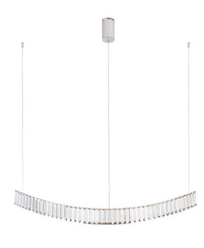 Prüfen Pendelleuchte Max Light Saphir P0392 LED Chrom Kristall 100 cm