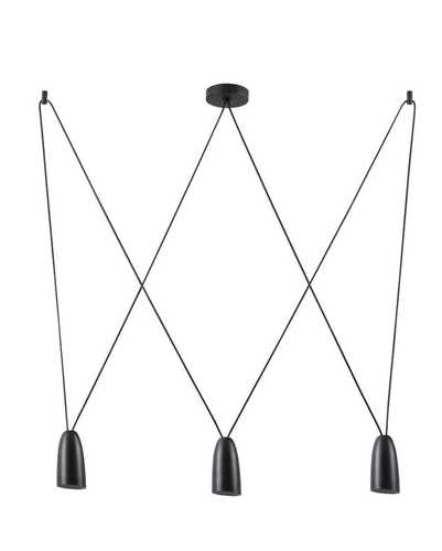 Prüfen Pendelleuchte Max Light Sistema P0399 schwarz 3-flammig Metall 80 cm G9