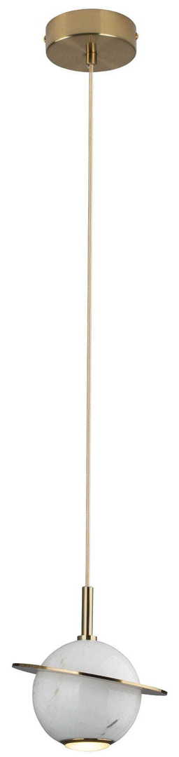 Závesné svietidlo Max Light Uranos P0413 bielo-zlaté mramor 16 cm
