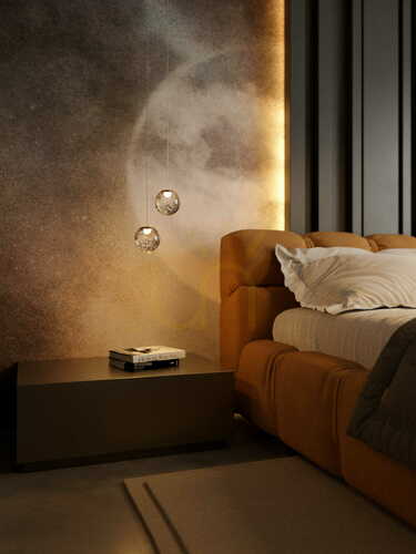 Prüfen Pendelleuchte Max Light Zoe P0389 Gold Glas Edelstahl 9,5 cm LED 3000K