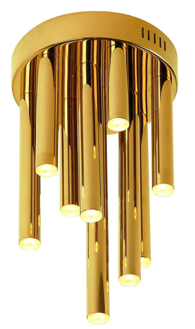 Prüfen Plafond Max Light Organic C0197D Gold Metall Acryl LED 10-flammig 20 cm dimmbar Plafond Max Light Organic C0197D Gold Metall Acryl LED 10-flammig 20 cm dimmbar