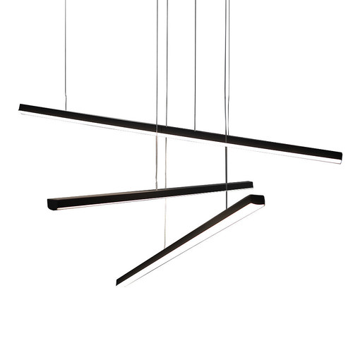 Prüfen Pendelleuchte Max Light Trio P0311D schwarz LED 3-flammig dimmbar 100 cm
