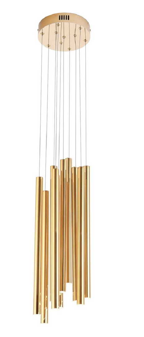 Pendelleuchte Max Light Organic Gold 10-flammig LED dimmbar P0265D