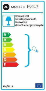 Pendelleuchte Max Light Arwena P0417 Gold 7-flammig E14 50 cm small 3