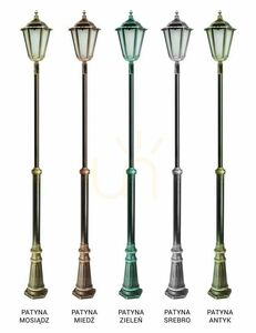 Gartenlaterne SU-MA Retro Maxi OGMWN 1 schwarz-patiniert 190-290 cm small 6