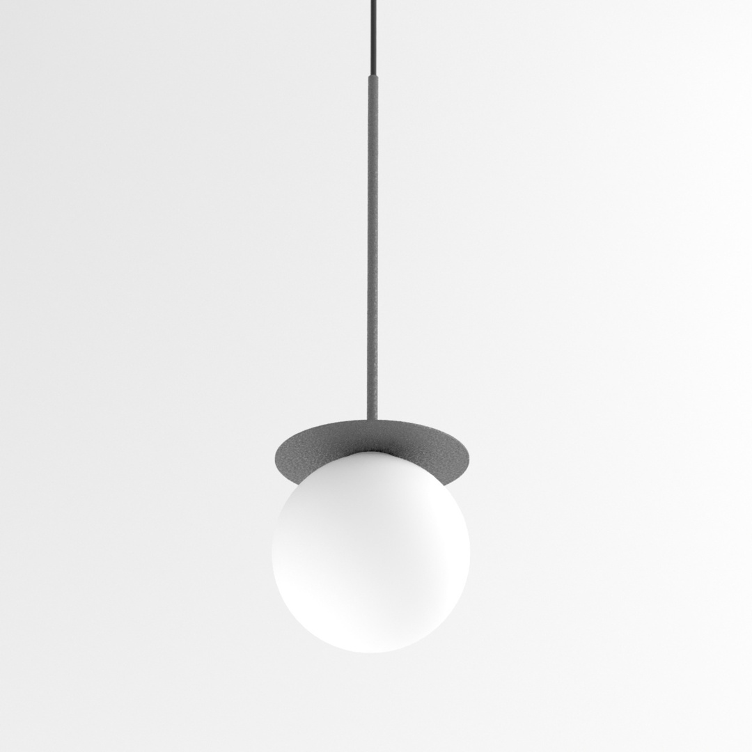 BAUMWOLLE 450 fi100 hängend, max. 1x1,9W, G9, 230V, Kabel schwarz, graphitgrau (Mattstruktur) RAL 7024
