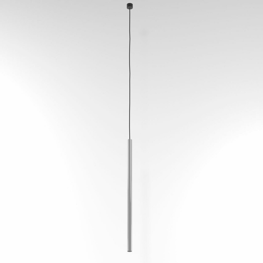 NER 300 hängend max. 1x2,5W, G9, 230V, Kabel schwarz, alusilber (glänzend) RAL 9006