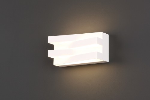 Prüfen Wandlampe Max Light Araxa W0177 LED weiß 12W 3000K Metall Acryl