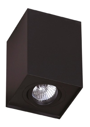 Prüfen Plafond Max Light Basic Square C0071 schwarz GU10 9,5x9,5 cm