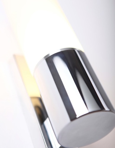 Prüfen Wandleuchte Max Light Candy W0222 Chrom IP44 LED 8W 3000K