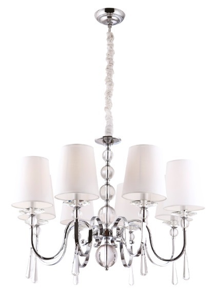 Prüfen Pendelleuchte Max Light Charlotte P0110 8-flammig Chrom 75 cm Pendelleuchte Max Light Charlotte P0110 8-flammig Chrom 75 cm