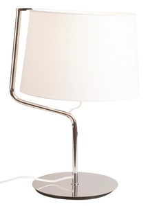 Tischleuchte Max Light Chicago T0030 Chrom Weiß Metall Stoff 46 cm 0 Tischleuchte Max Light Chicago T0030 Chrom Weiß Metall Stoff 46 cm small 0