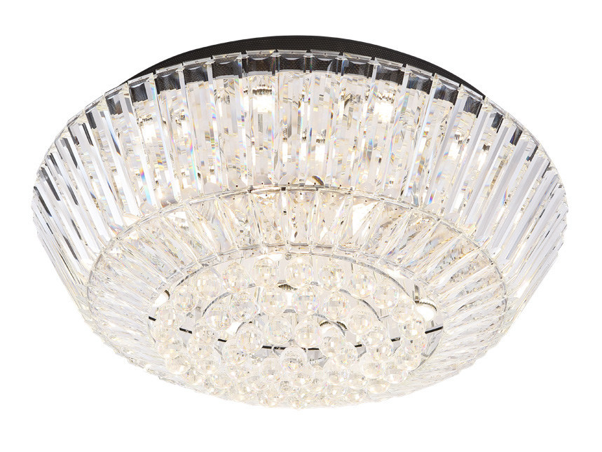 Prüfen Plafond Max Light Chopin Chrom Kristall Glas 100 cm C0132 Plafond Max Light Chopin Chrom Kristall Glas 100 cm C0132