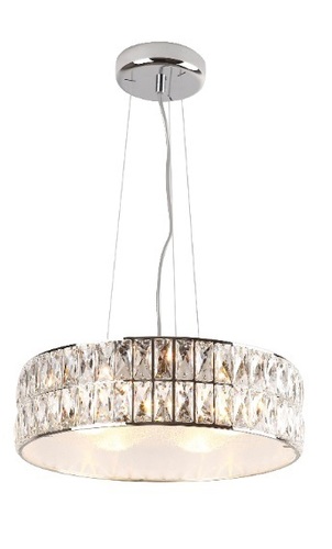 Prüfen Pendelleuchte Max Light Diamante P0236 Chrom Glas 5-flammig 38 cm