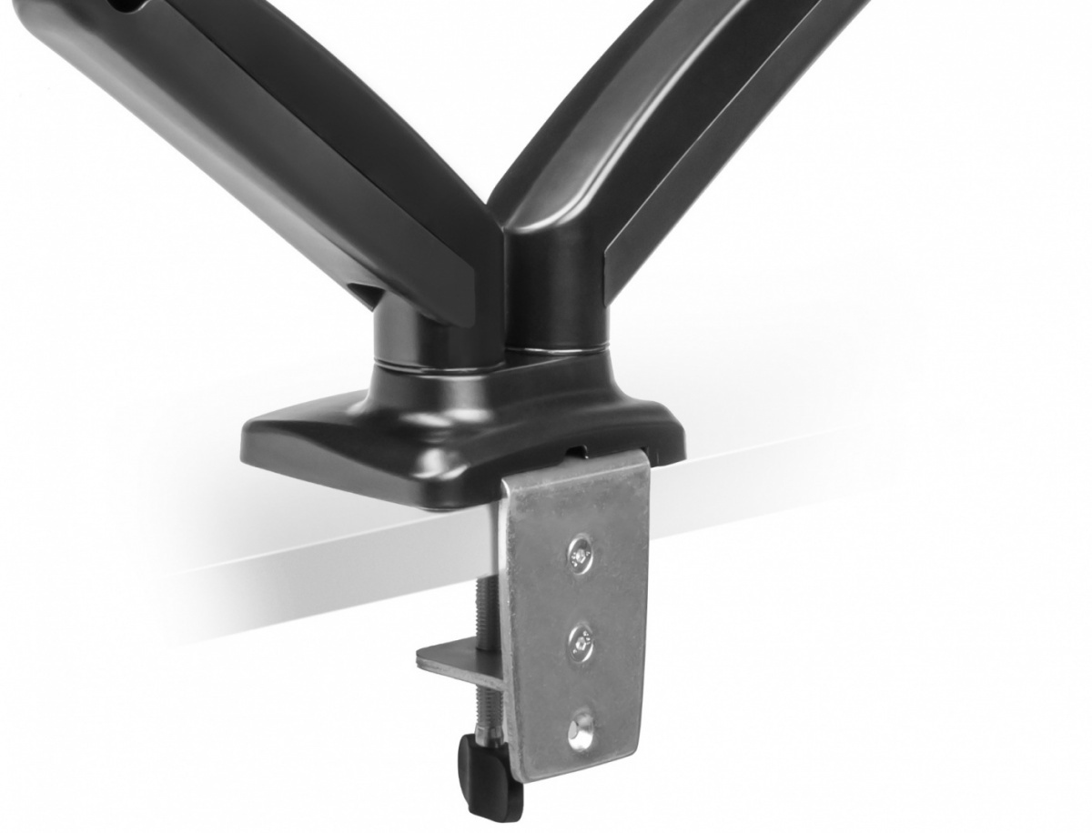 Prüfen Tischhalterung für zwei Monitore - Gasfeder - 13-32" Tischhalterung für zwei Monitore - Gasfeder - 13-32"