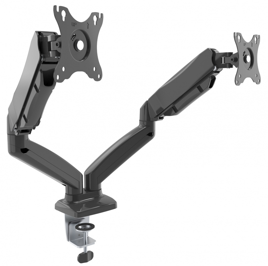 Vorschau Tischhalterung für zwei Monitore - Gasfeder - 13-32" Tischhalterung für zwei Monitore - Gasfeder - 13-32"