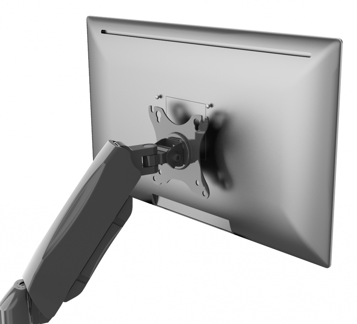 Aussicht Tischhalterung für zwei Monitore - Gasfeder - 13-32" Tischhalterung für zwei Monitore - Gasfeder - 13-32"