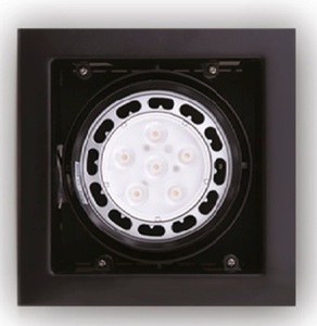 Einbauleuchte Max Light Matrix H0048 schwarz Metall AR111 1-flammig small 0