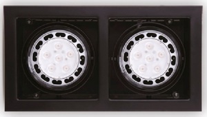 Einbauleuchte Max Light Matrix II H0049 schwarz 2-flammig AR111 Metall 0 Einbauleuchte Max Light Matrix II H0049 schwarz 2-flammig AR111 Metall small 0