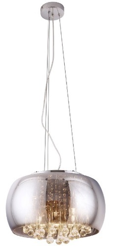 Prüfen Pendelleuchte Max Light Moonlight P0076-05L Chrom verspiegelt Glas 5-flammig 40 cm