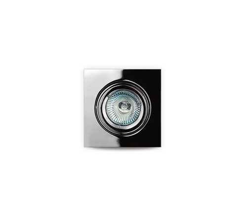Prüfen Einbauleuchte Max Light Fine H0041 chrom rund GU5.3 50W 9,5 cm