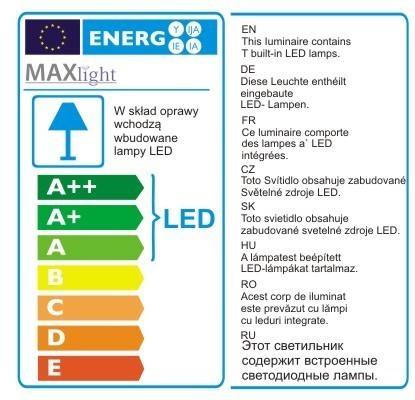 Prüfen Pendelleuchte Max Light Organic Chrom Metall LED 190 cm P0172
