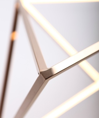Prüfen LED-Pendelleuchte Max Light Peak S P0273 Chrom 20 W 3000 K Ø30 cm