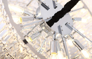 Pendelleuchte Max Light Puccini P0266 40 cm Chrom Kristall 11-flammig small 2