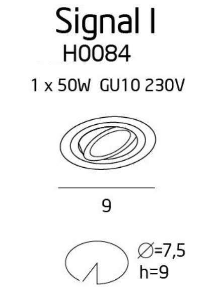 Vorschau Einbauleuchte Max Light Signal I H0084 weiß rund Metall GU10 9 cm Einbauleuchte Max Light Signal I H0084 weiß rund Metall GU10 9 cm
