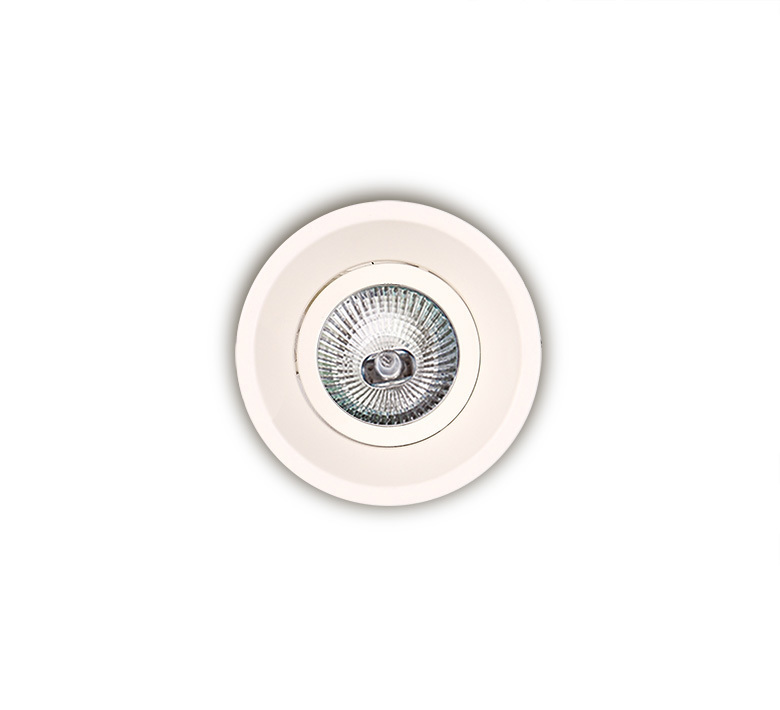 Infälld armatur Max Light DEEP H0069 vit rund GU5.3 Ø8,2 cm