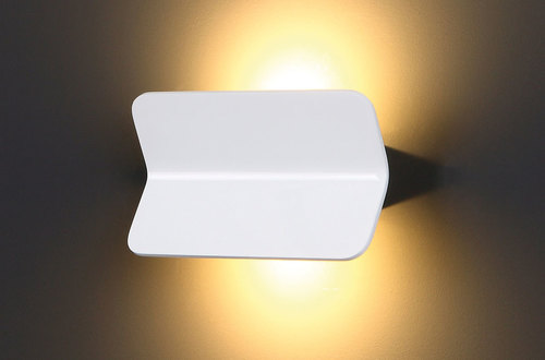 Prüfen Wandlampe Max Light Tigra W0131 weiß Aluminium LED 2x3W 3000K