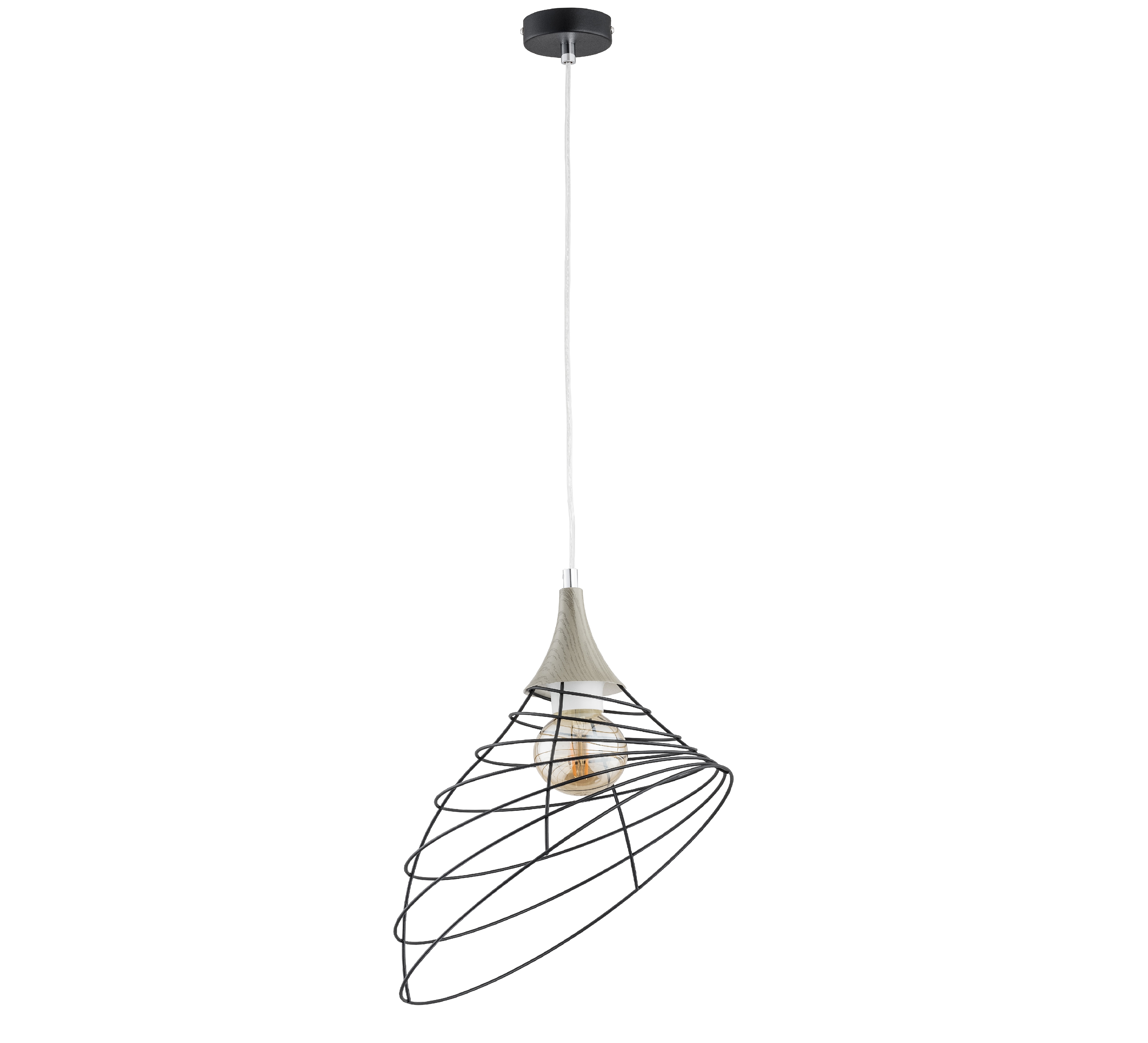 BEN 101 Pendant Lamp, Black, E27, Keter Lighting