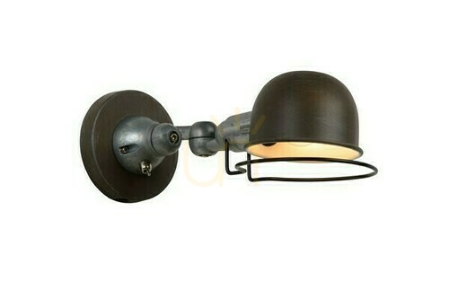 Prüfen Wandleuchte Lucide HONORE Braun Metall Vintage E14 45252/01/97
