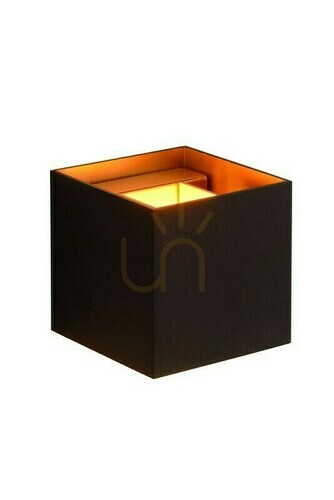 Prüfen Wandleuchte Lucide XIO schwarz gold LED 4W dimmbar 09217/04/30