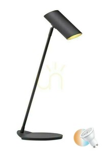 Schreibtischlampe Lucide Hester Anthrazit LED GU10 Metall 19600/01/30 small 0
