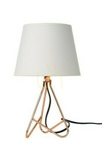 Tischleuchte Lucide Gitta kupfer mit weißem Schirm E14 30 cm 47500/81/17 small 0