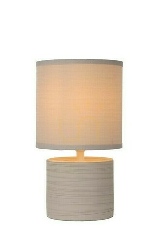 Prüfen Tischleuchte Lucide GREASBY Beige Keramik Baumwolle Japandi 47502/81/38