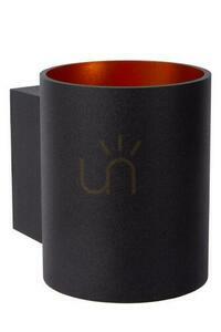 Wandleuchte Lucide Xera schwarz/gold Aluminium G9 23252/01/30 small 1