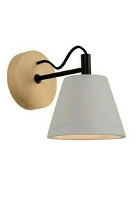 Lucide POSSIO Wandleuchte, grau, Beton und Holzoptik, E14, max. 40 W, 03213/01/41 small 0