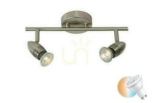Strahler Lucide CARO-LED 2-flammig Silber GU10 LED 2700K 13955/10/12 small 0