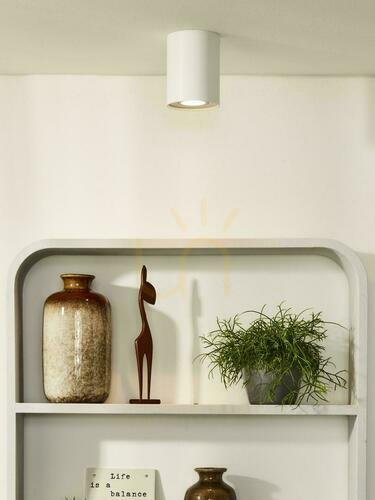 Prüfen Downlight Lucide Tube weiß GU10 LED dimmbar 22952/01/31