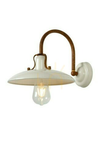 Prüfen Wandleuchte Lucide RÖMER Vintage Metall beige E27 30276/01/38