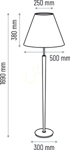 Hellux Venus 8111709 Stehleuchte – weiß, Holz, E27 small 3