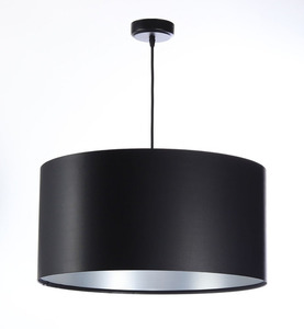 Schwarz-silberne Hängeleuchte 50cm LEXIE E27 60W Latex, Satin - Verkauf 0 Schwarz-silberne Hängeleuchte 50cm LEXIE E27 60W Latex, Satin - Verkauf small 0