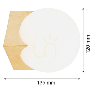 Wandleuchte ARGON AUSTIN Opal matt Messing gebürstet E14 SKU 4714 small 1