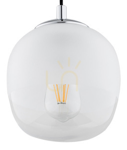 Pendelleuchte ARGON BALTIMORE Opal matt Transparent Chrom E27 4676 small 2