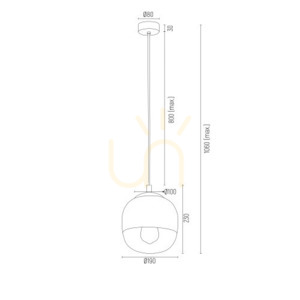 Pendelleuchte ARGON BALTIMORE Opal matt Transparent Chrom E27 4676 small 4
